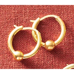 10K Gold Nano Diamond Resin Hoops