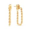 14K Gold Rope Earrings