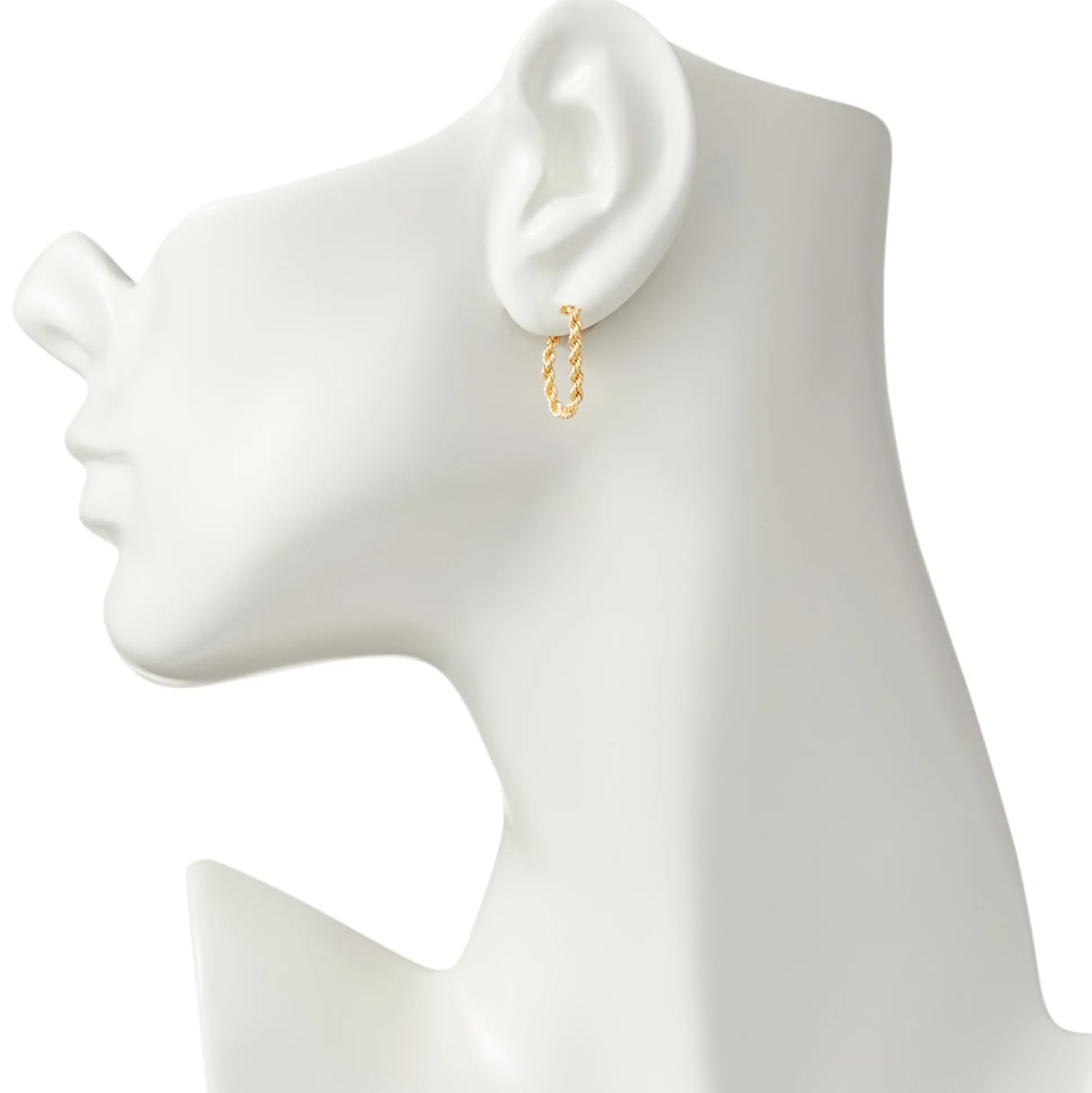 14K Gold Rope Earrings