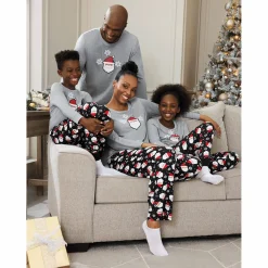 Kid's Family Christmas Holiday PJ Set in Soft, Stretchy Jersey Knit