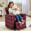 Kids’ Plaid Recliner