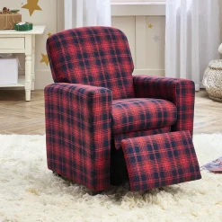 Kids’ Plaid Recliner