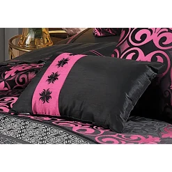 Kismet Embroidered Floral Accent Pillow