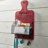 Kitchen Wall Basket with Hooks