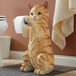 Kitten Toilet Paper Holder