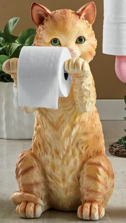 Kitten Toilet Paper Holder