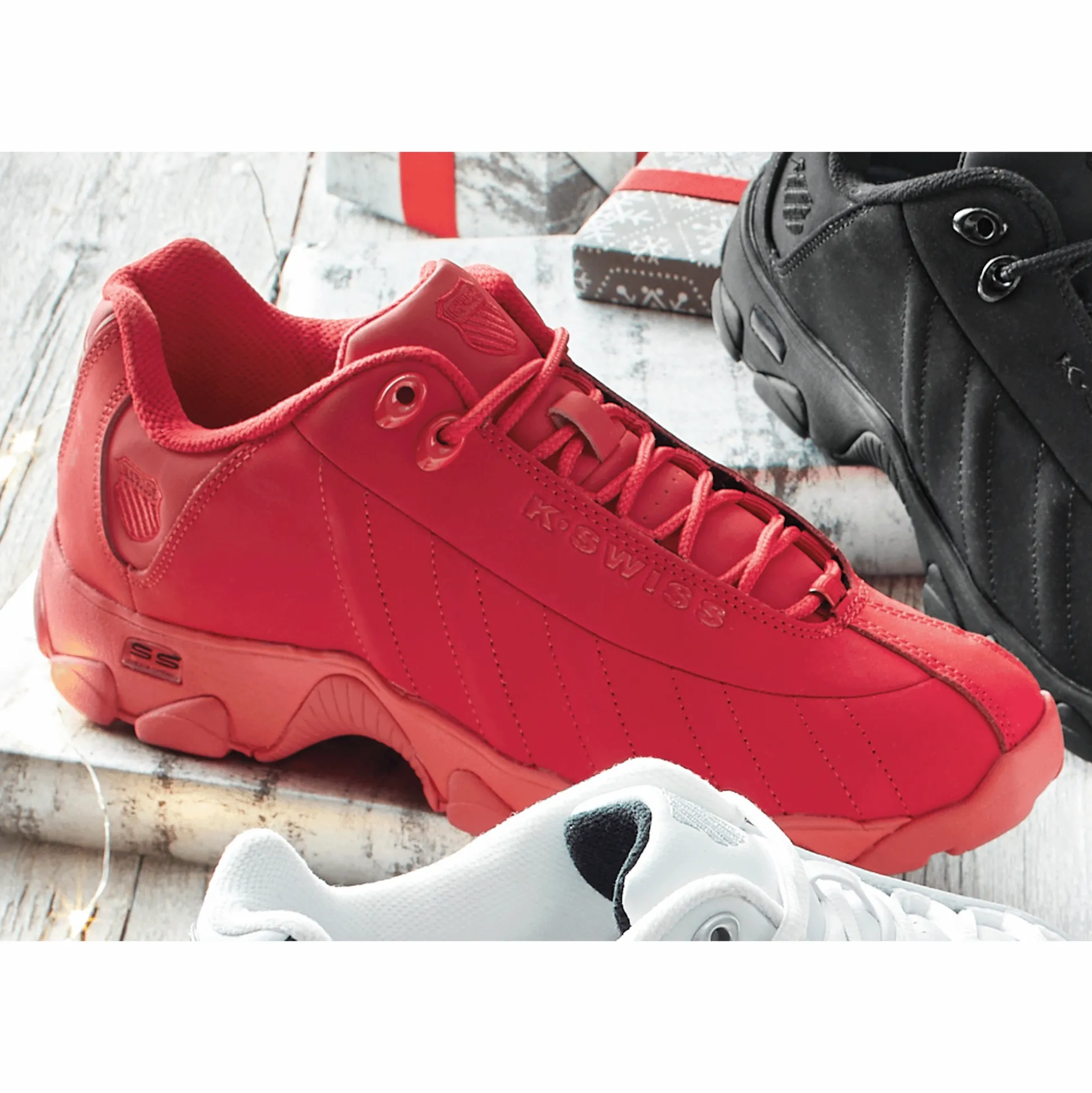 K-Swiss Men's Genuine Leather Cross Training Shoe