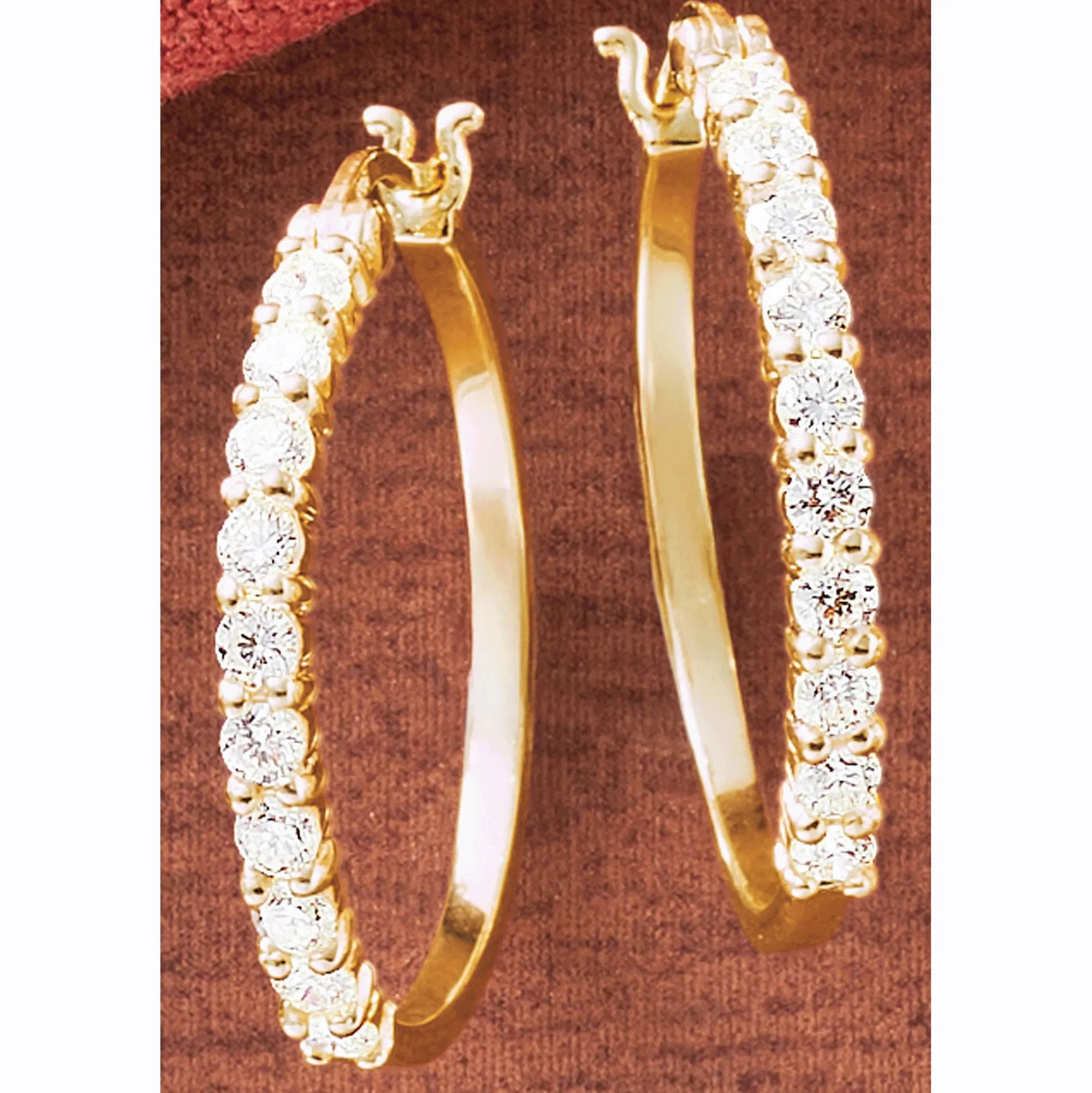 Lab-Created Diamond Hoops