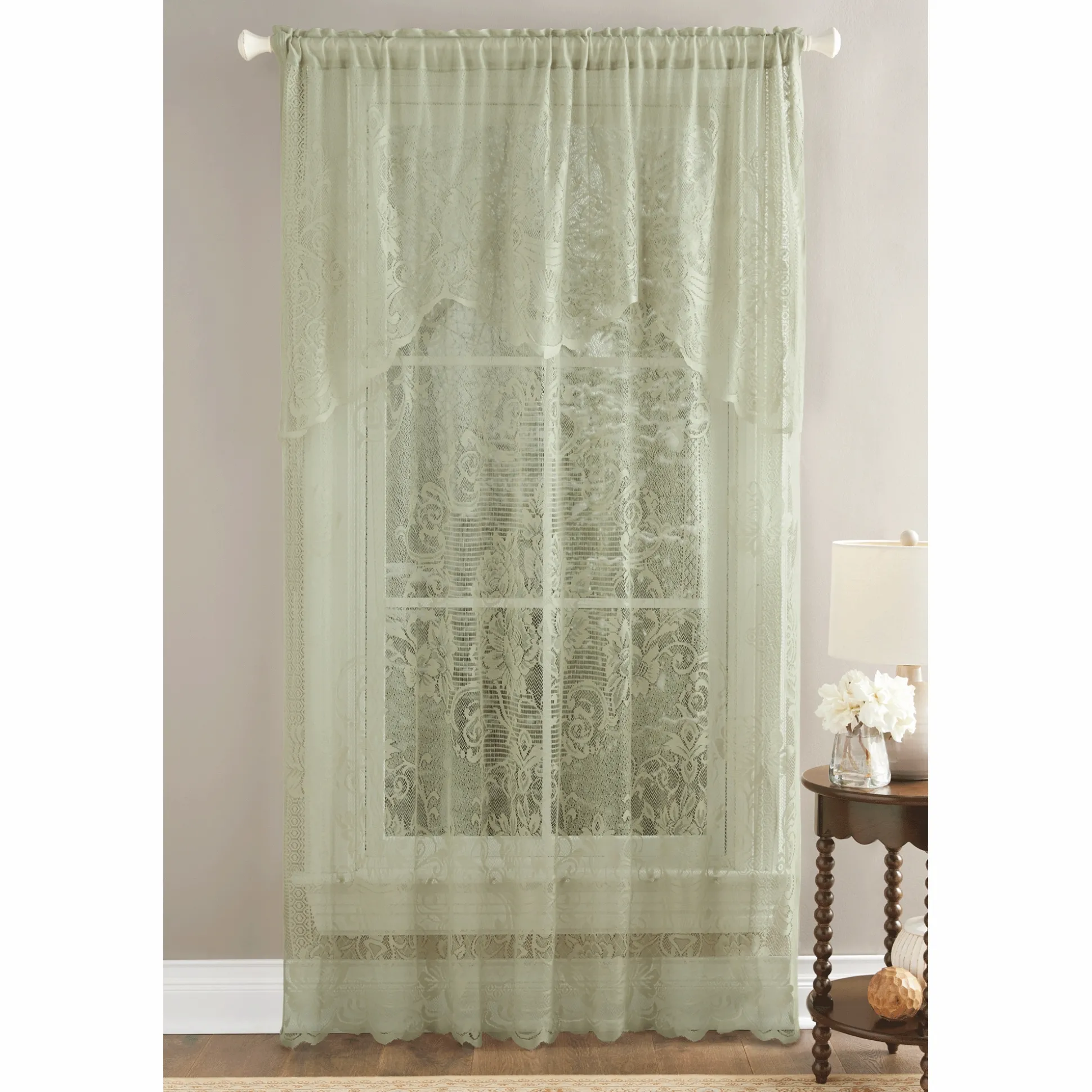 Lace Panel With Valance
