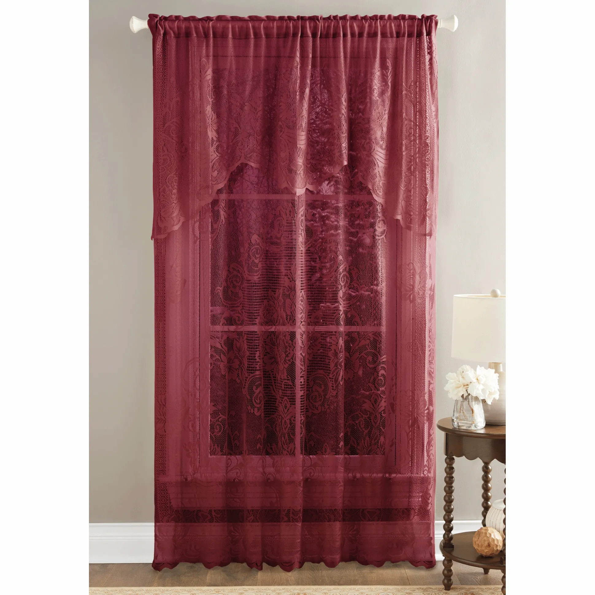 Lace Panel With Valance