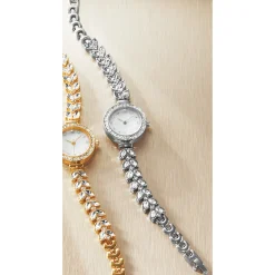 Ladies' Crystal Round Watch