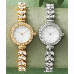 Ladies' Crystal Round Watch