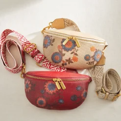 L'Artiste Artisanluv Hand-Painted Genuine Leather Crossbody by Spring Step