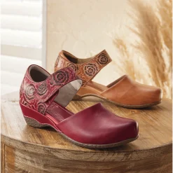 L'Artiste Gloss Pansy Mary Jane by Spring Step in Genuine Leather