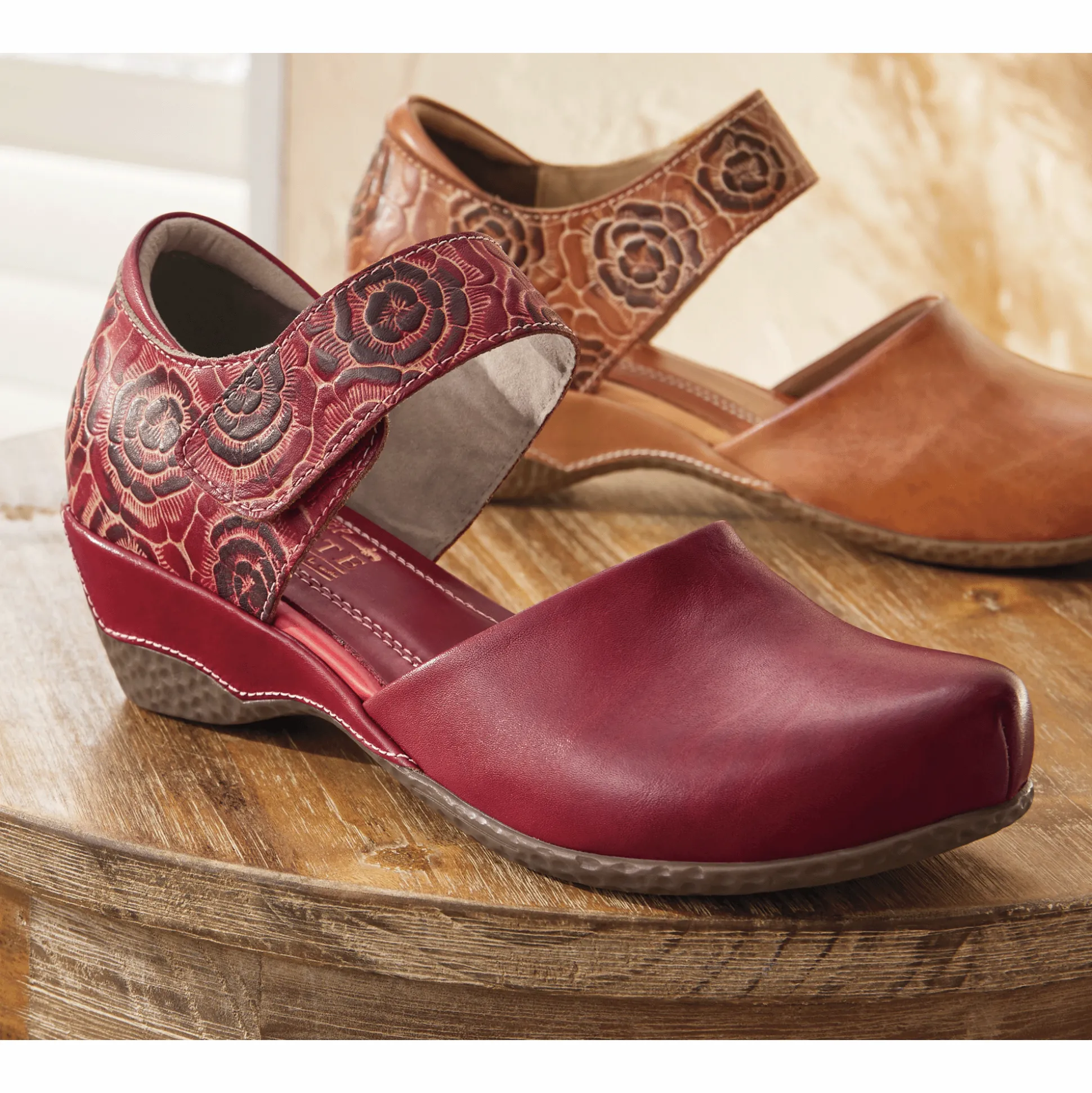 L'Artiste Gloss Pansy Mary Jane by Spring Step in Genuine Leather