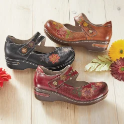 L'Artiste Mamataish Leather Mary Jane with Low Heel by Spring Step