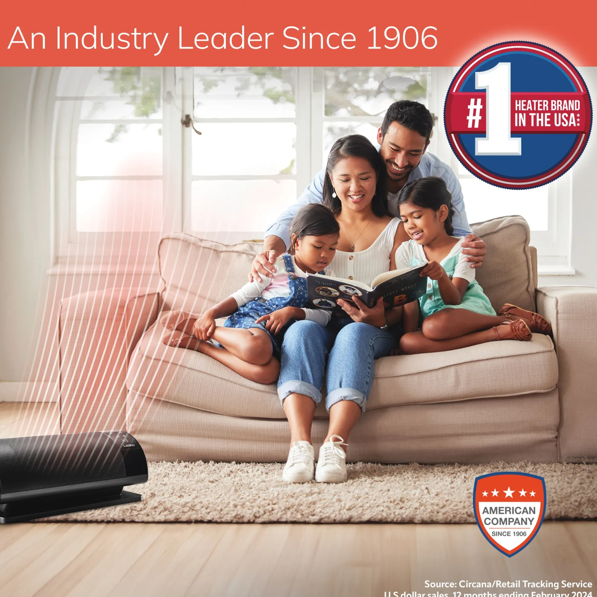 Lasko Low-Profile Baseboard Heater with Remote