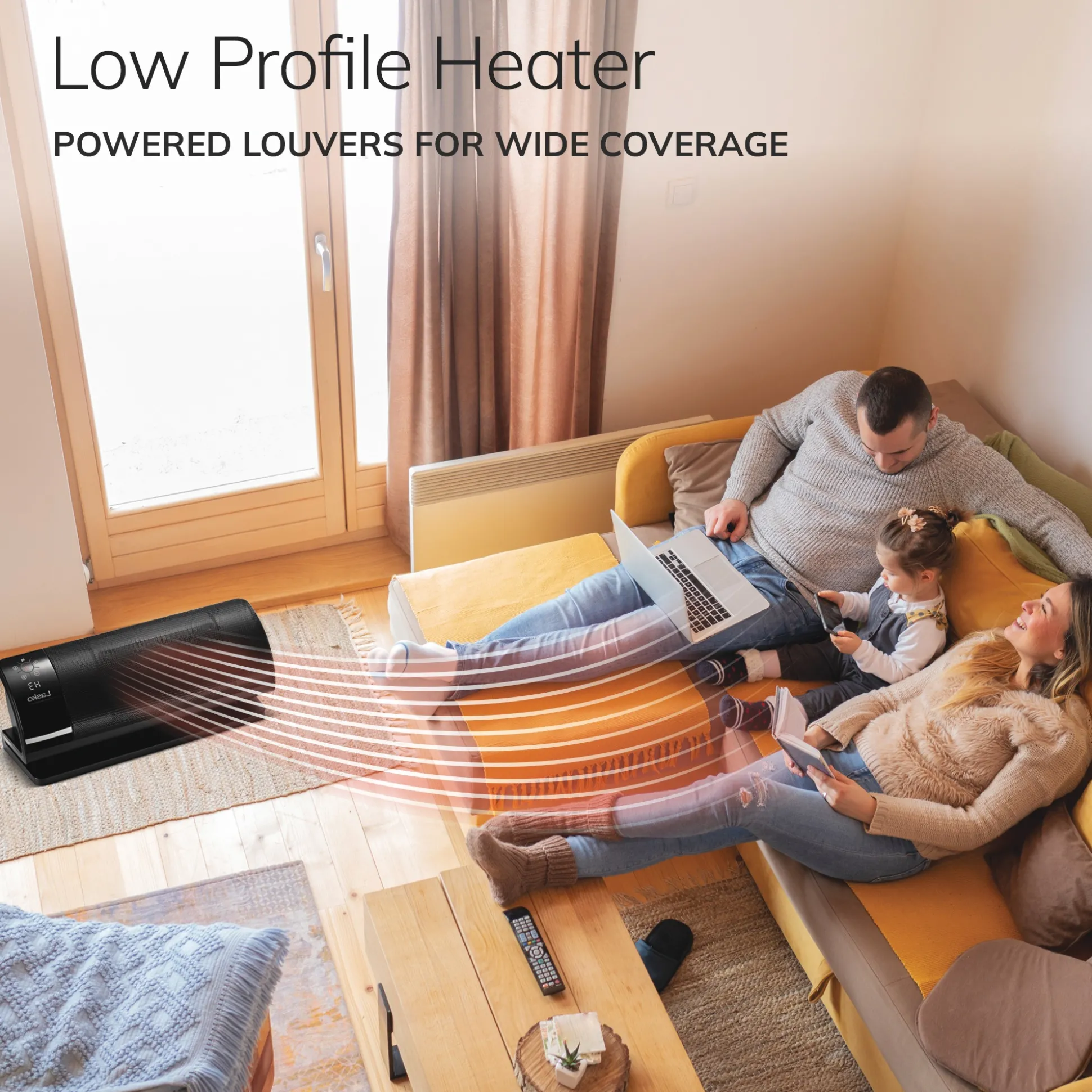 Lasko Low-Profile Baseboard Heater with Remote