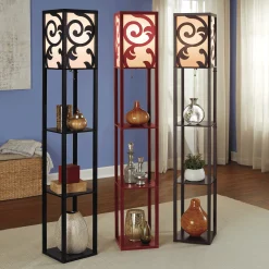 Lau Floor Lamp with Shelves