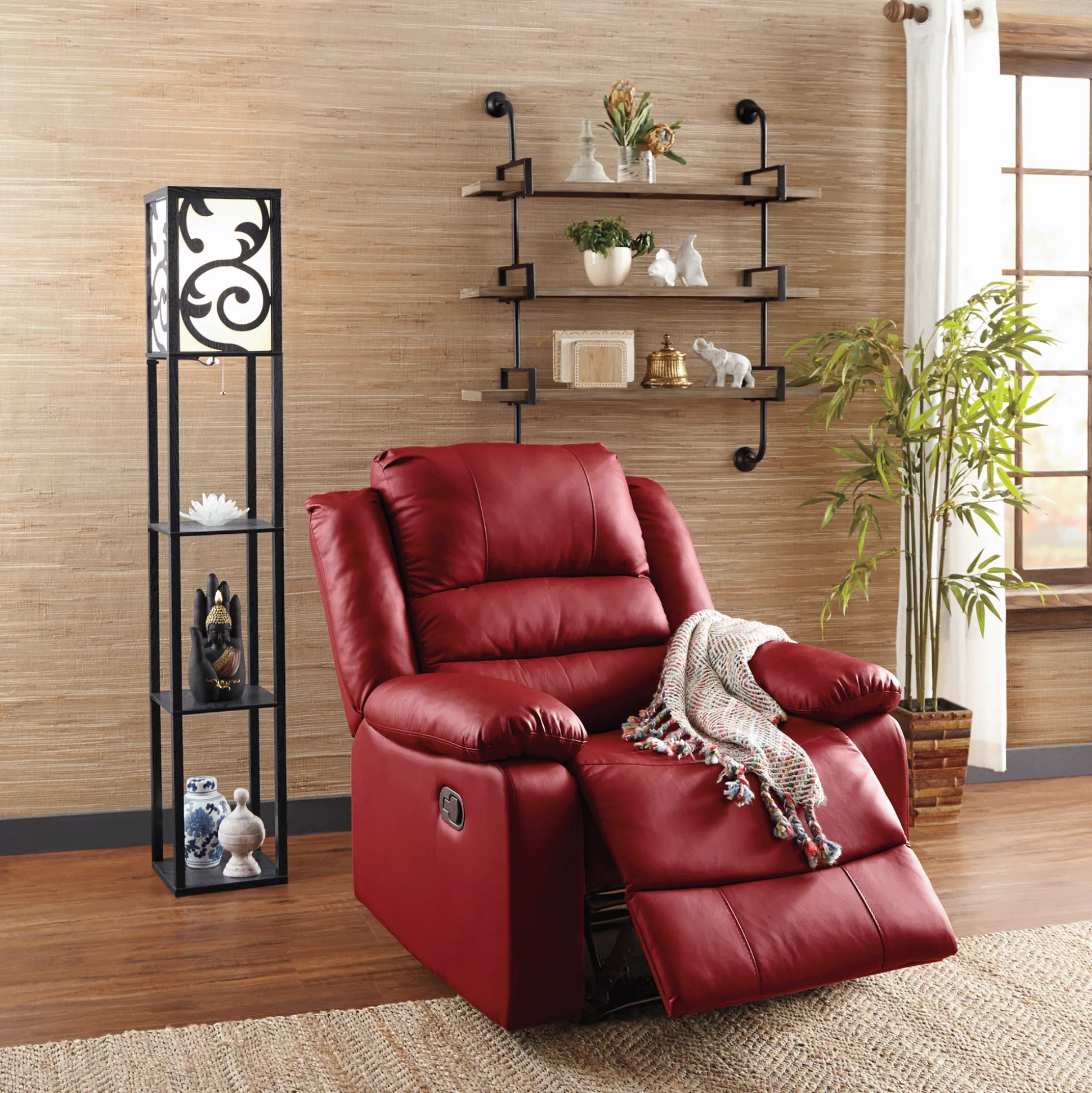 Lau Floor Lamp with Shelves