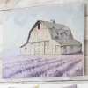 Lavender Field Barn Wall Art