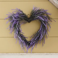 Lavender Heart Wreath