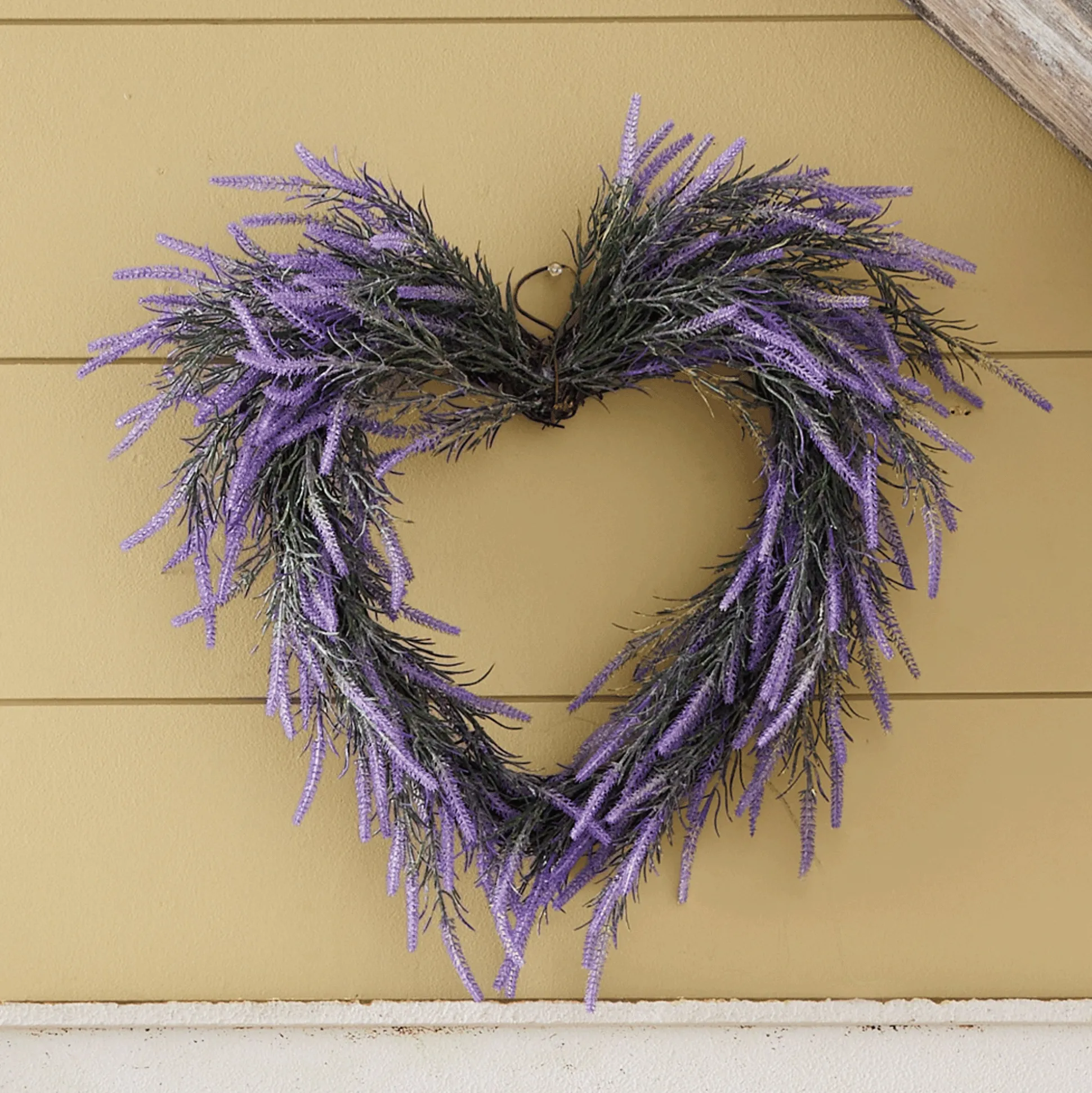 Lavender Heart Wreath