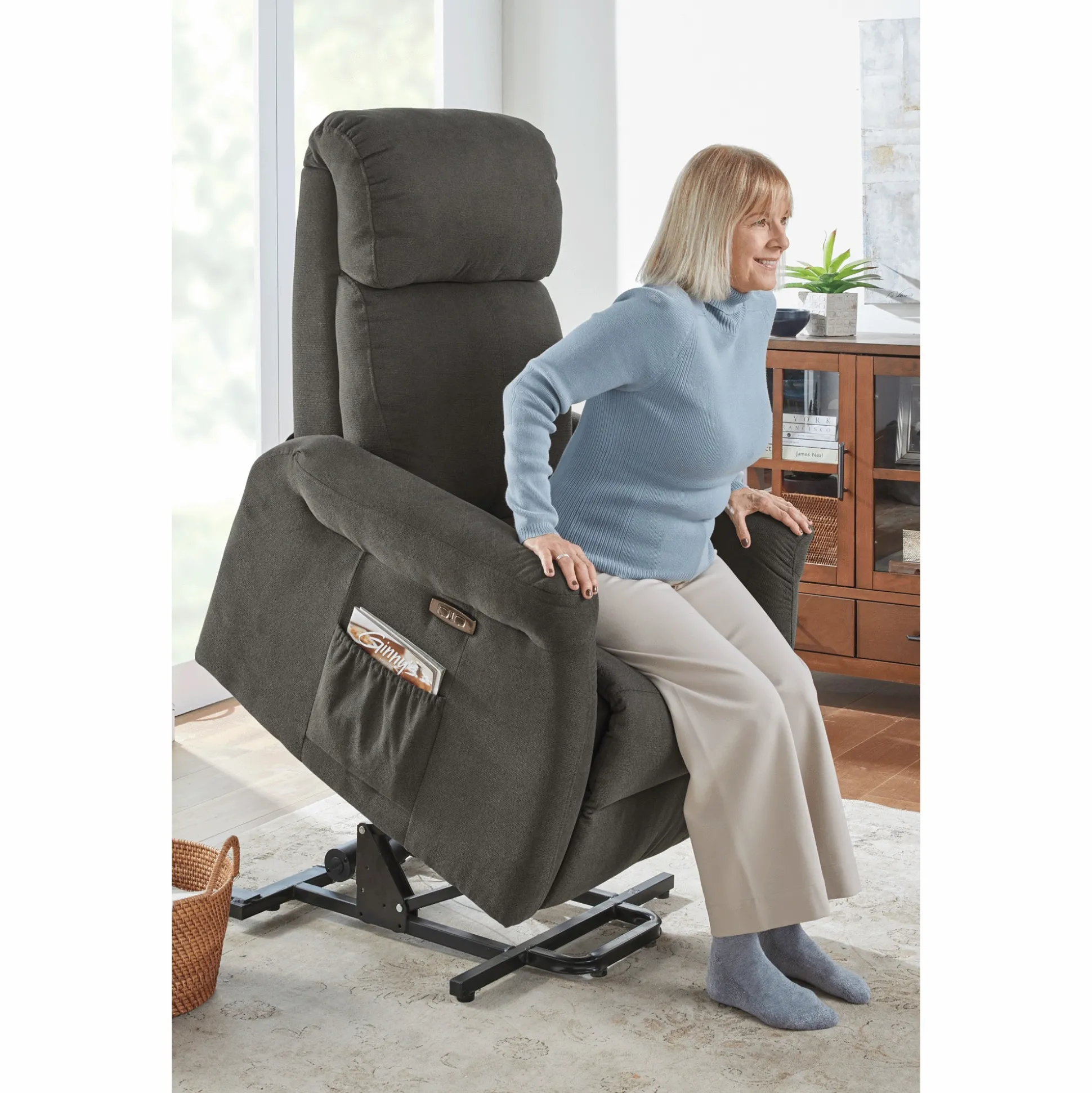 Lay-Flat Powered Lift Recliner