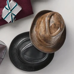Leather Fedora