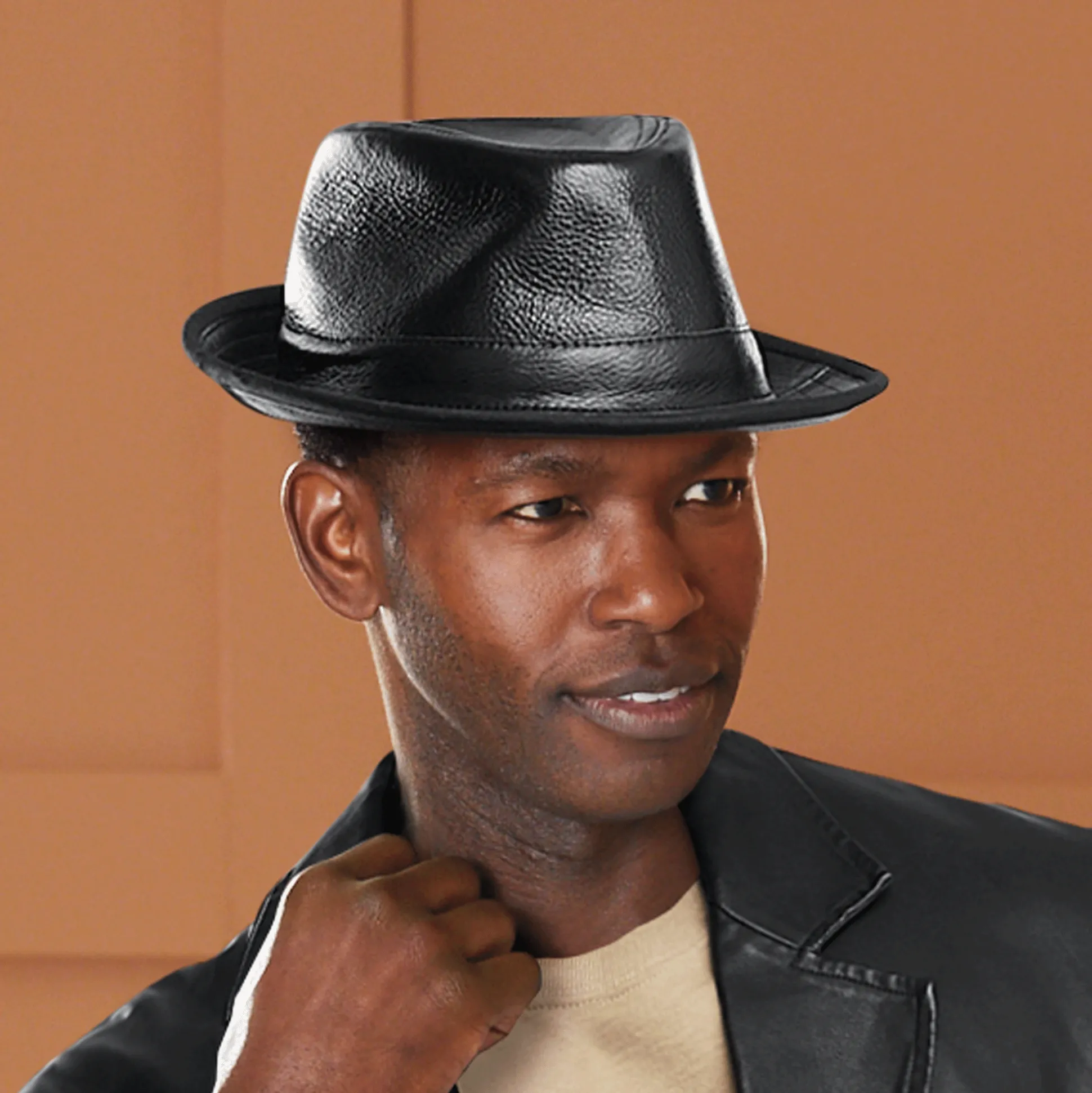 Leather Fedora