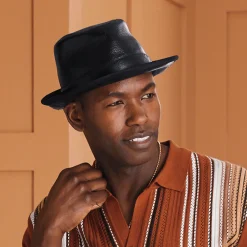 Leather Fedora