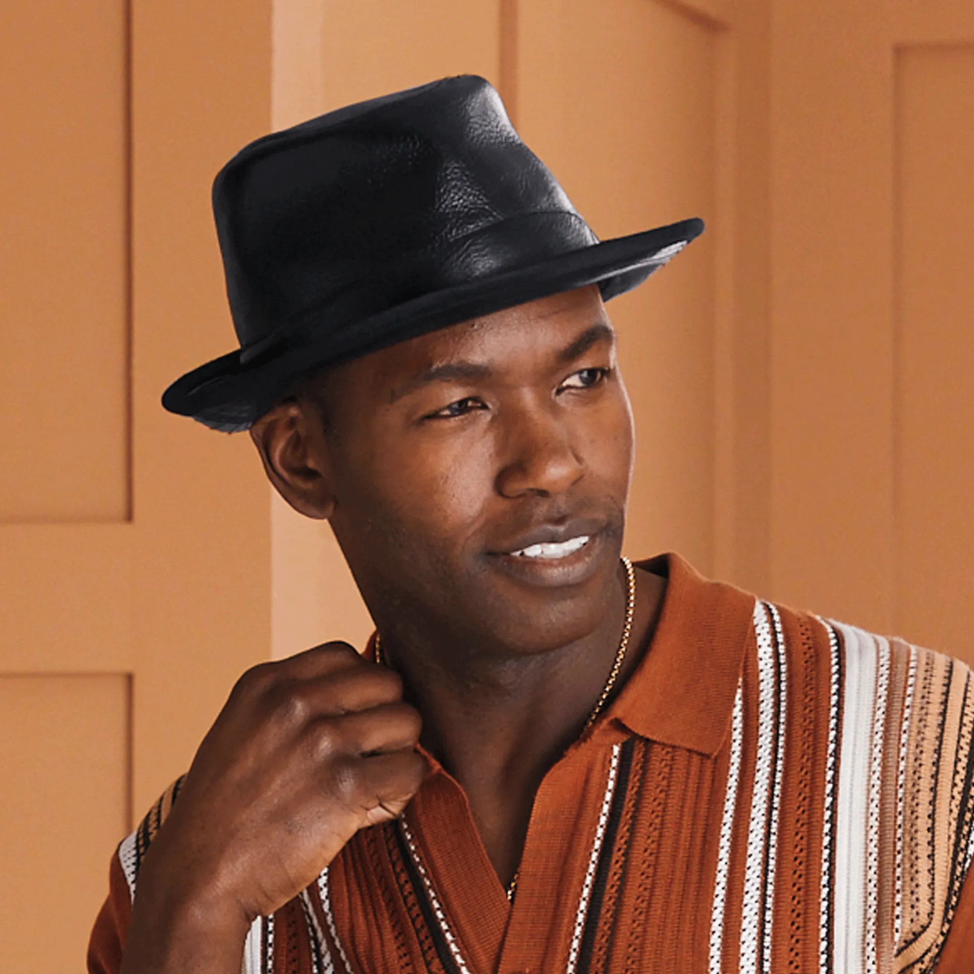 Leather Fedora