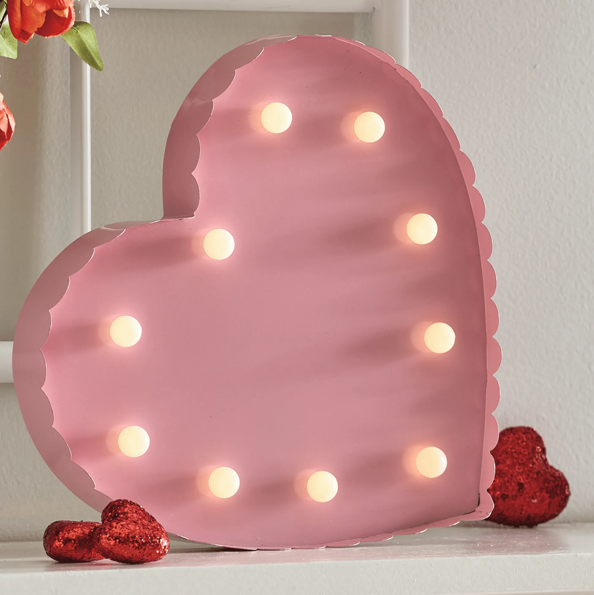 LED Metal Heart