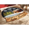 LED Snow Globe-Shaped Coir Indoor/Outdoor Mat