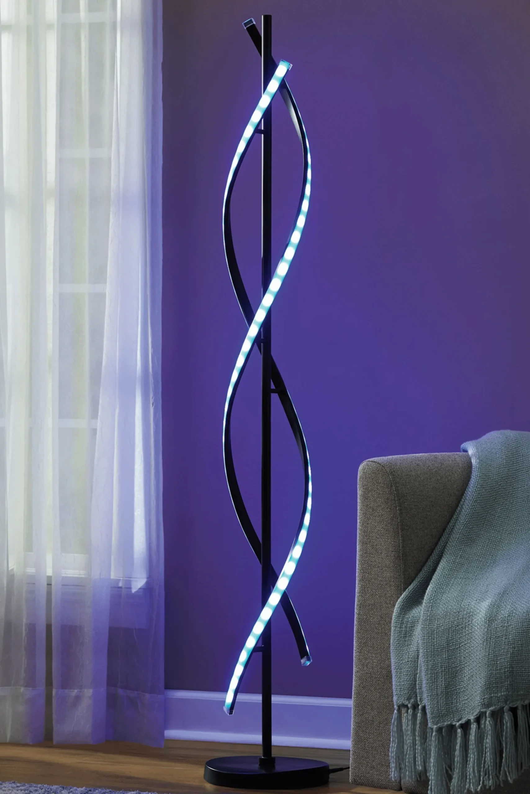 LED Twist Floor Lamp
