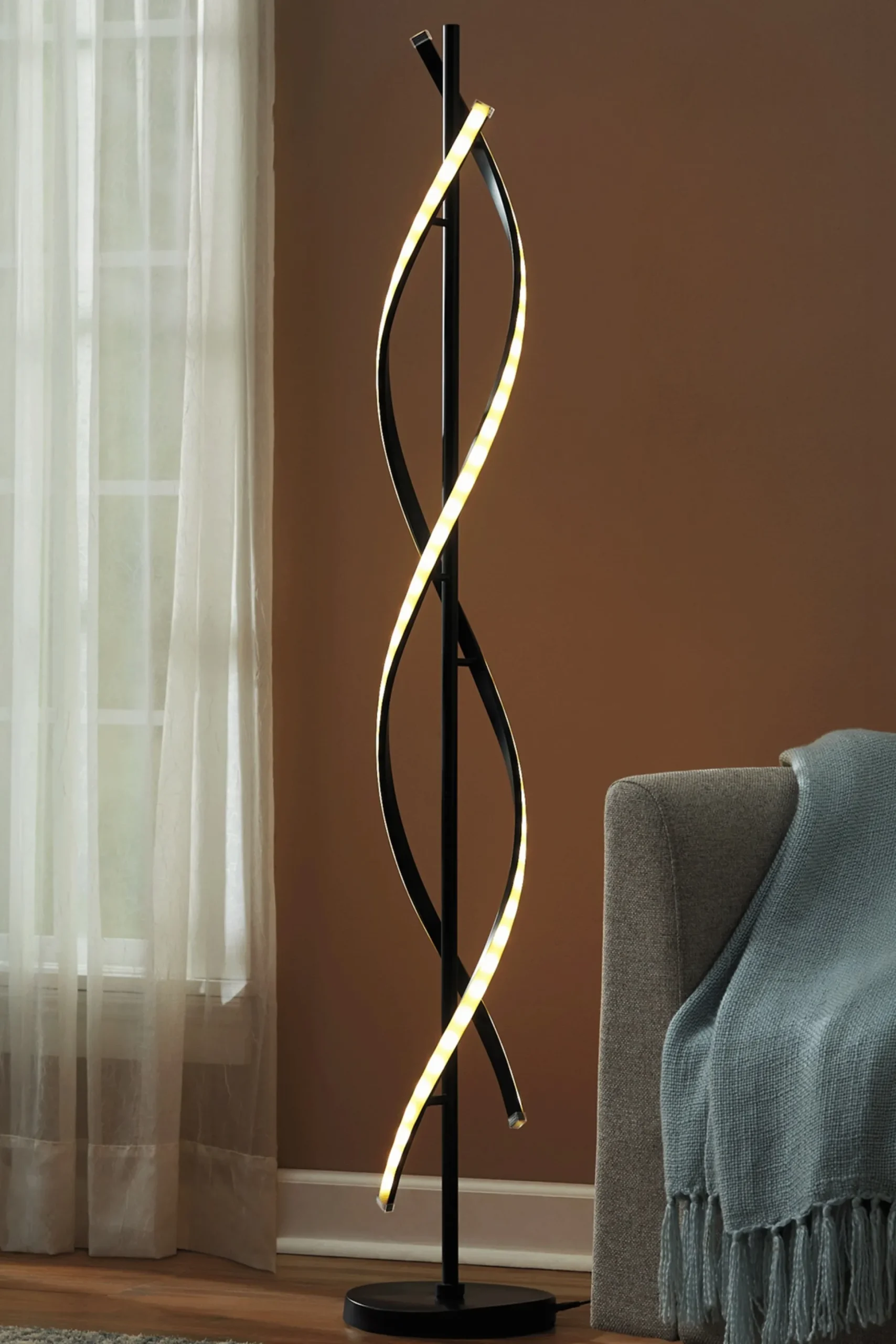 LED Twist Floor Lamp