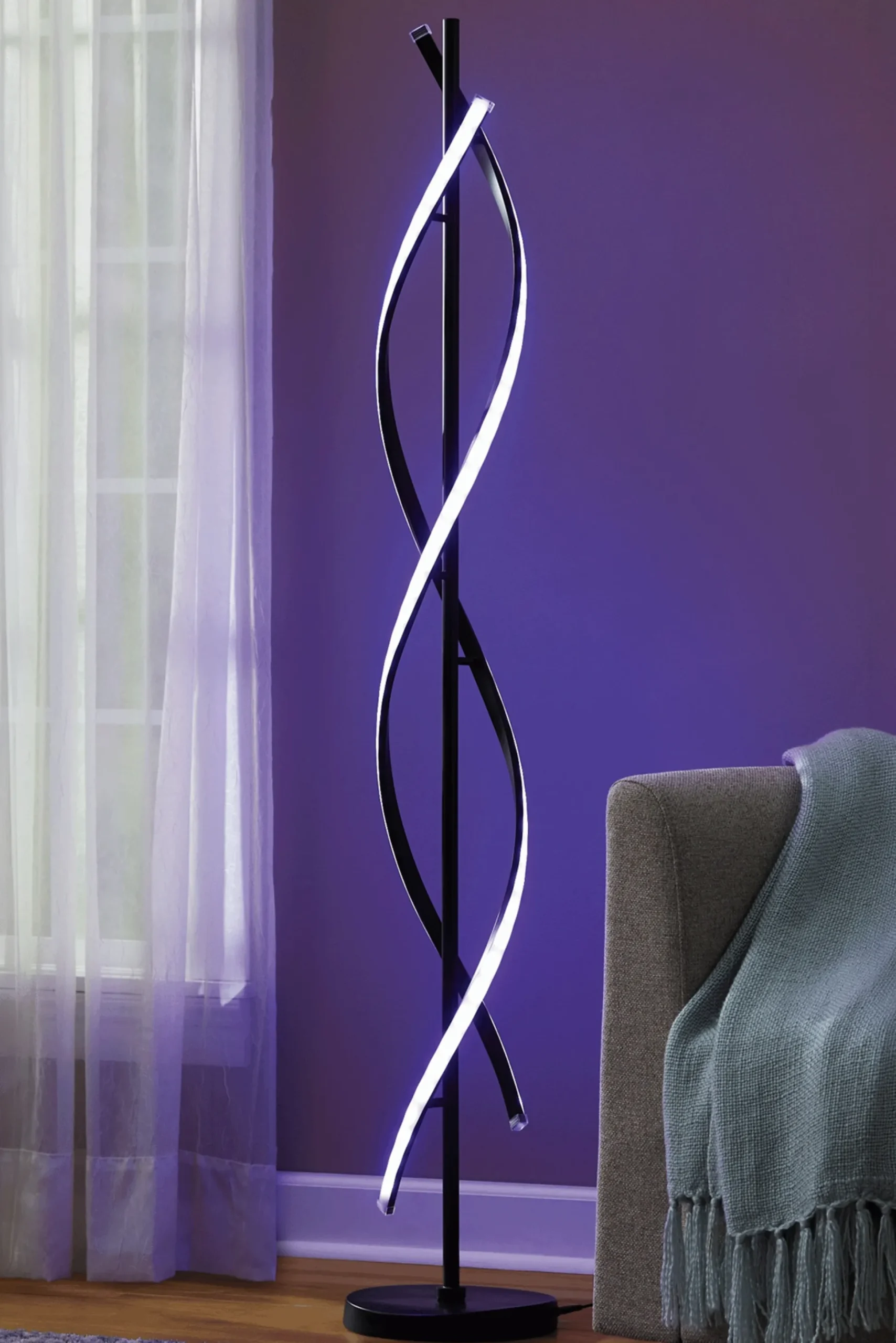 LED Twist Floor Lamp