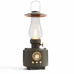 LED Vintage-Style Lantern Wireless and Portable Bluetooth Speaker
