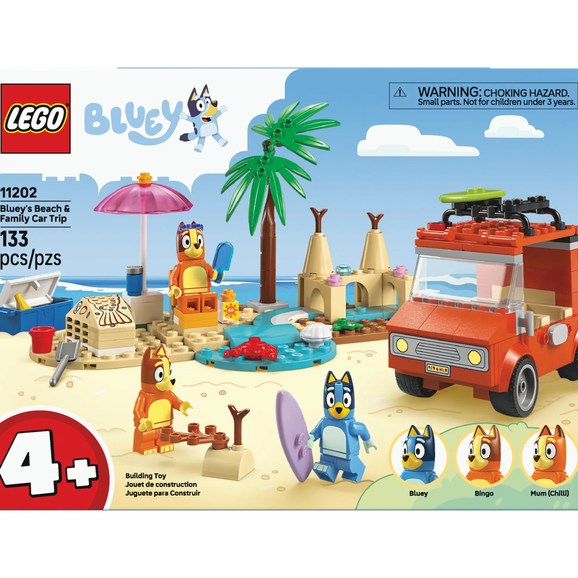 LEGO Bluey's Beach & Family Car Trip