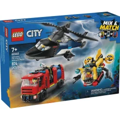 LEGO City Helicopter, Fire Truck & Submarine Remix