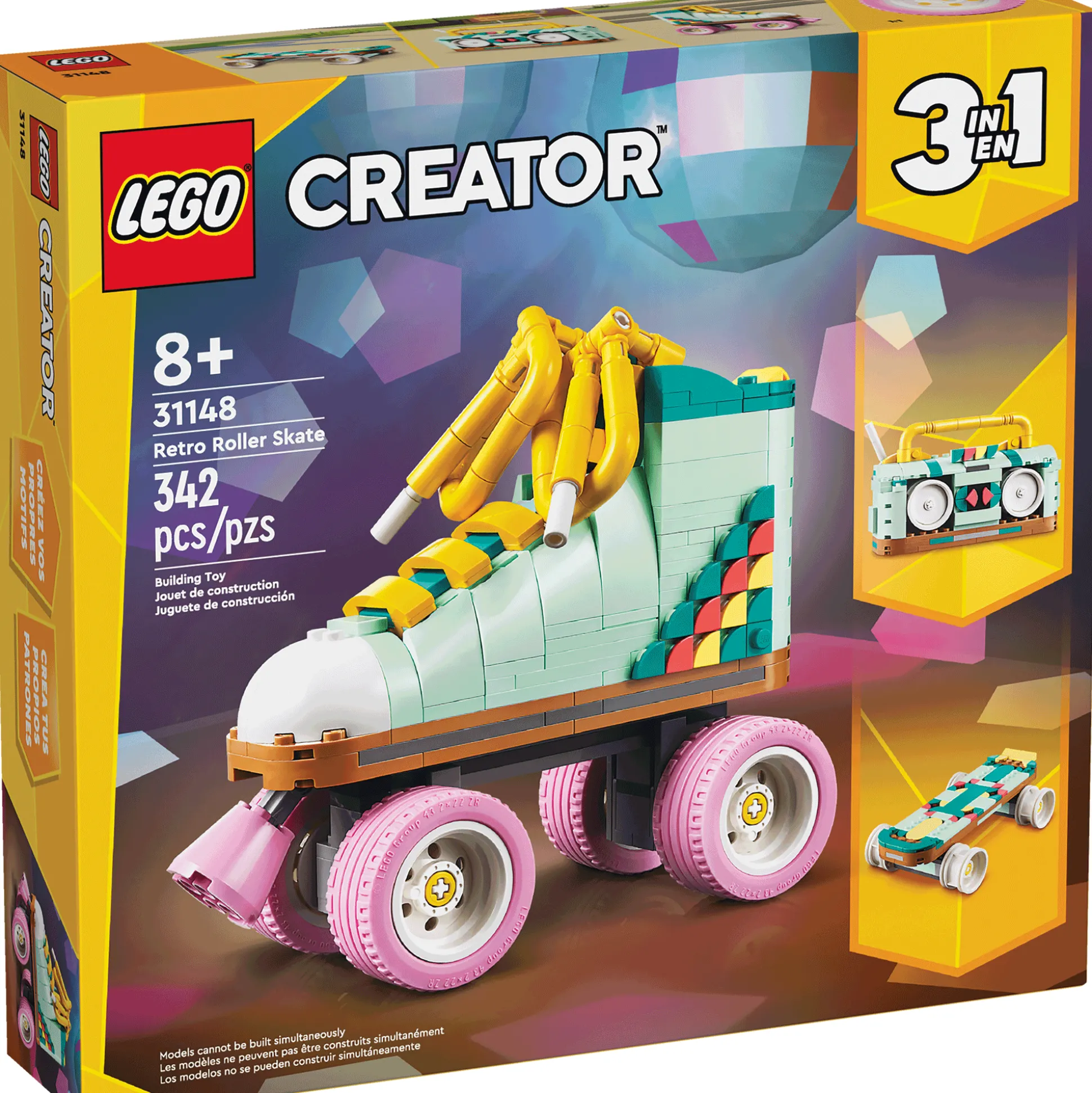 LEGO Creator Retro Roller Skate 3in1 Toy