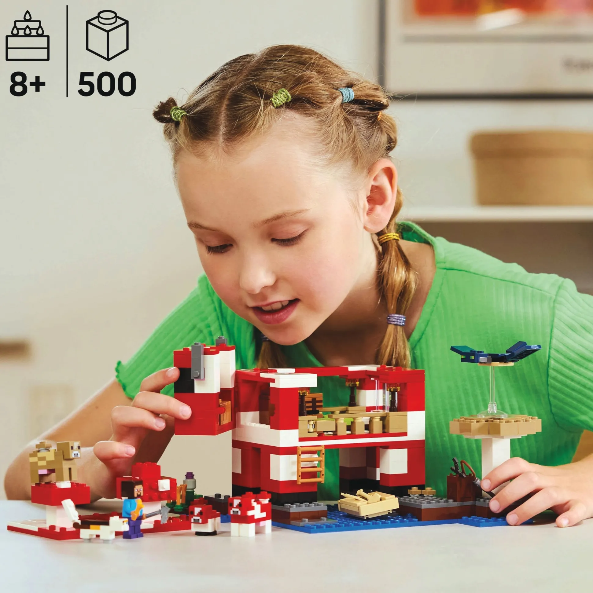 LEGO Minecraft Mooshroom House