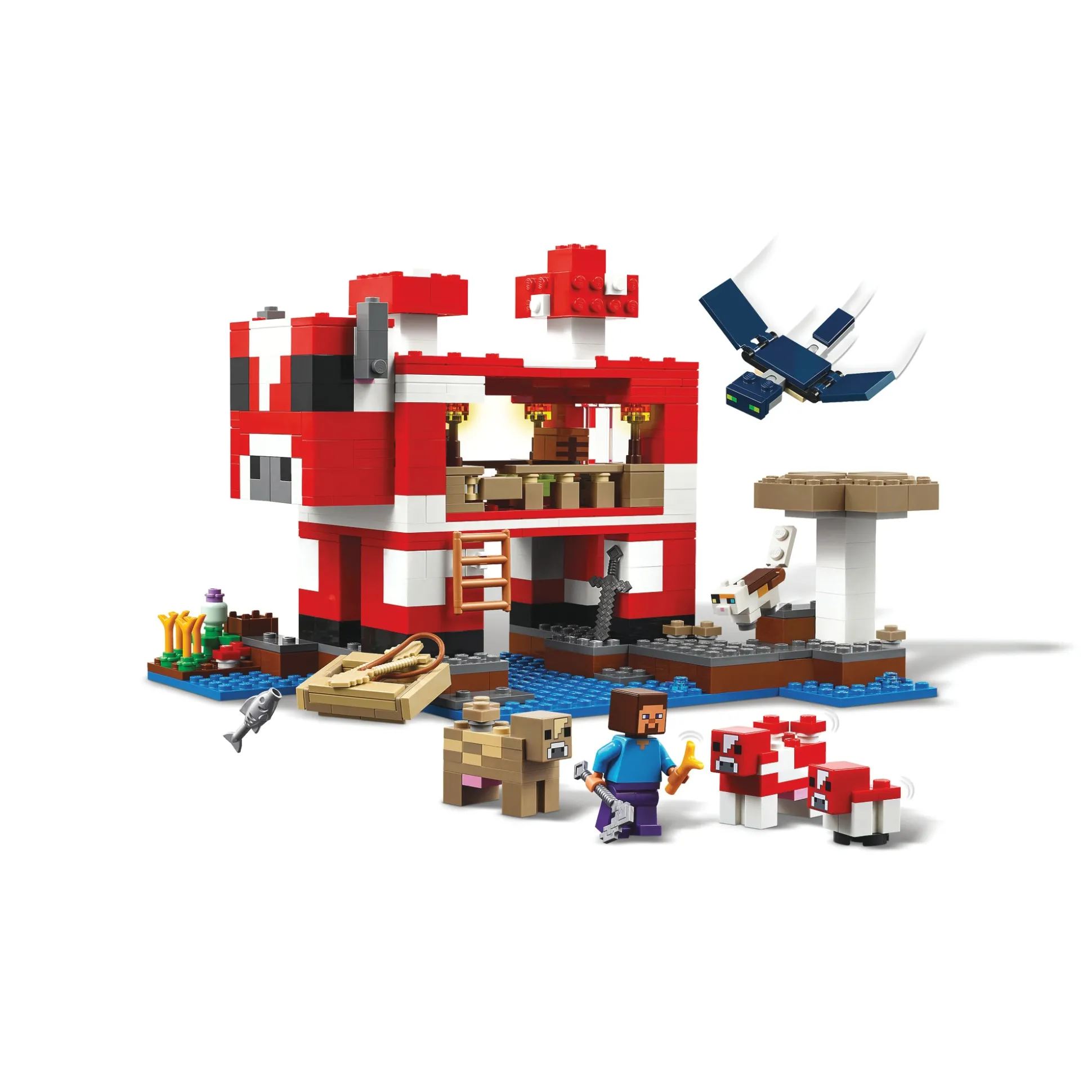 LEGO Minecraft Mooshroom House