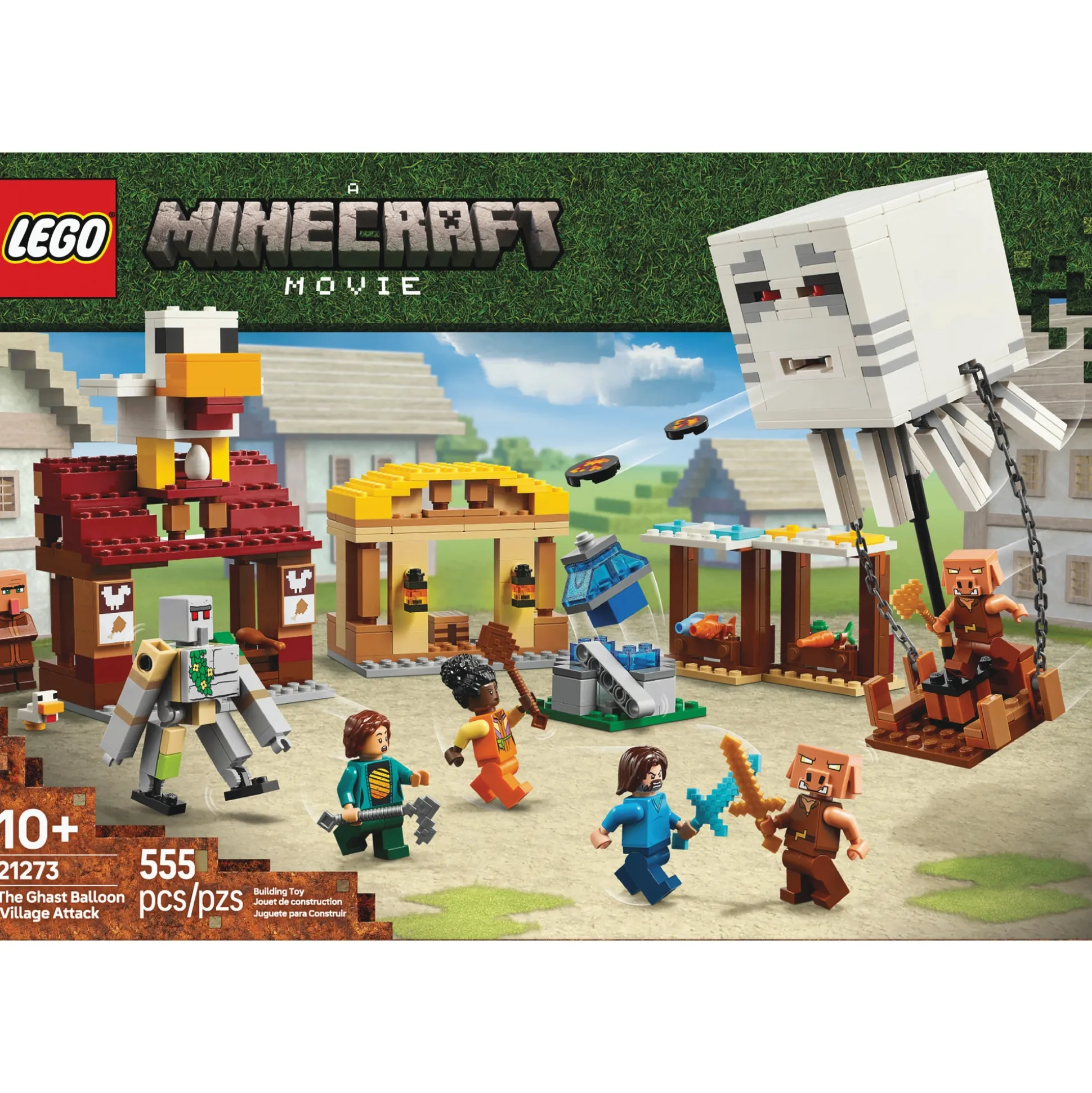 LEGO Minecraft The Ghast Balloon Village Attack