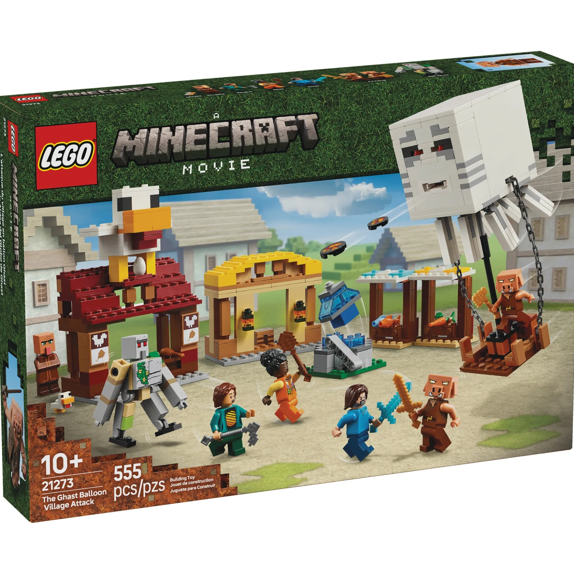 LEGO Minecraft The Ghast Balloon Village Attack