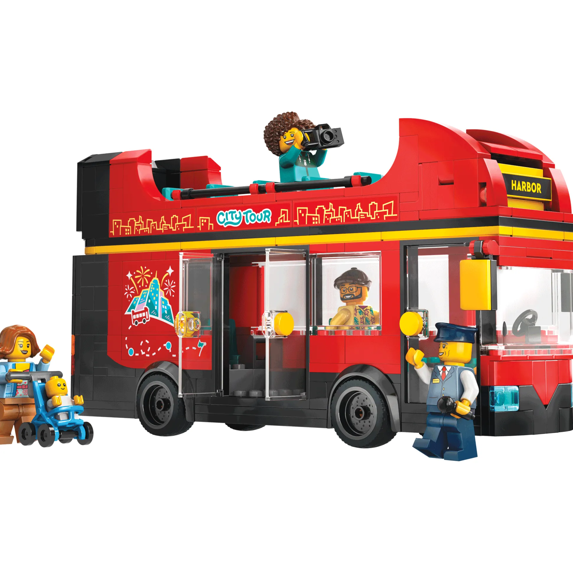 LEGO Red Double-Decker Sightseeing Bus