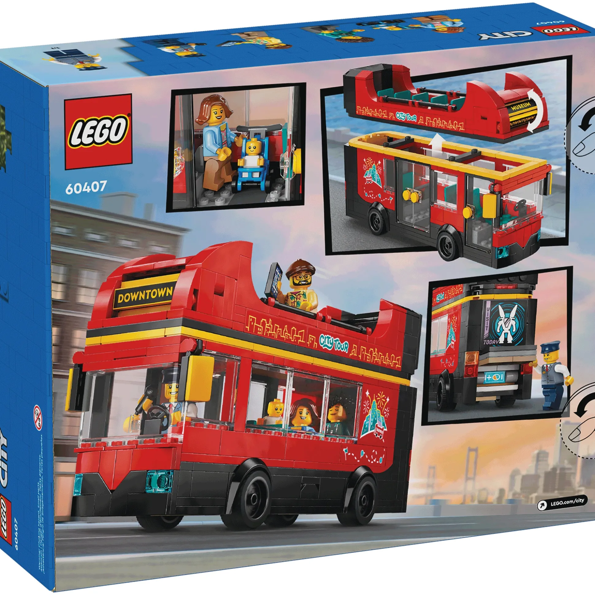LEGO Red Double-Decker Sightseeing Bus