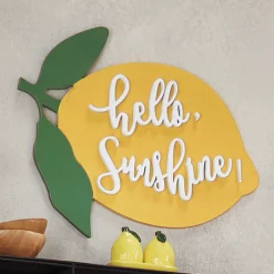 Lemon-Shaped Sign