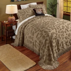 Leopard Chenille Bedspread