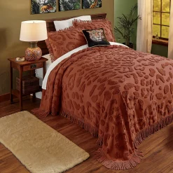 Leopard Chenille Bedspread